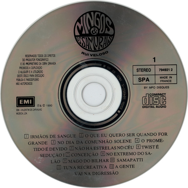 Rui Veloso - Mingos & Os Samurais | EMI (7949202) - 3 Rui Veloso - Mingos & Os Samurais | EMI (7949202) - 3