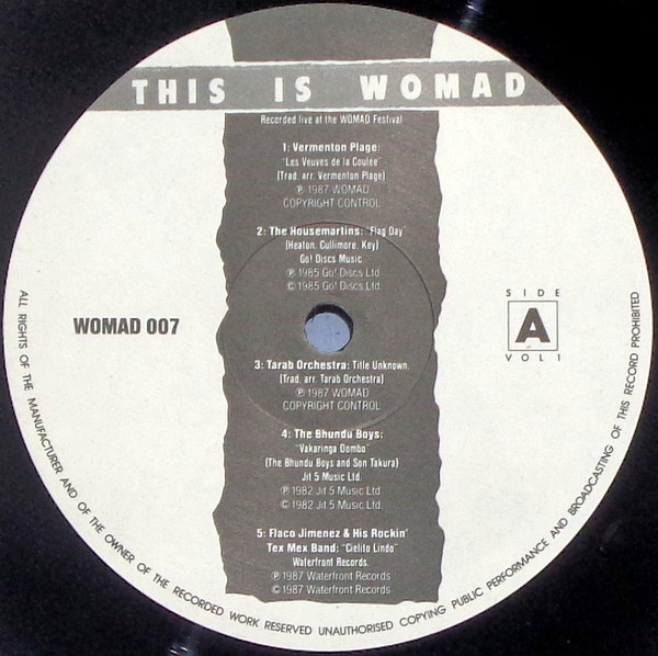 Various - This Is Womad (Volume 1) | WOMAD Records (WOMAD 007) - 3 Various - This Is Womad (Volume 1) | WOMAD Records (WOMAD 007) - 3