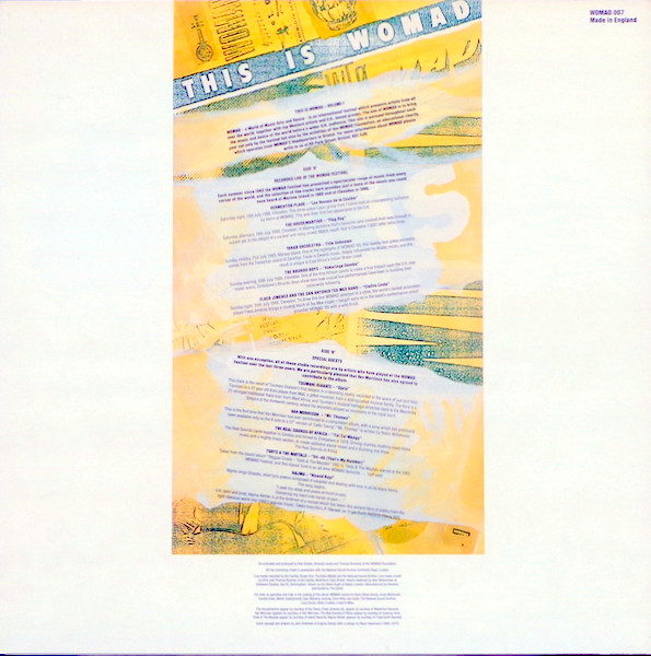 Various - This Is Womad (Volume 1) | WOMAD Records (WOMAD 007) - 2 Various - This Is Womad (Volume 1) | WOMAD Records (WOMAD 007) - 2
