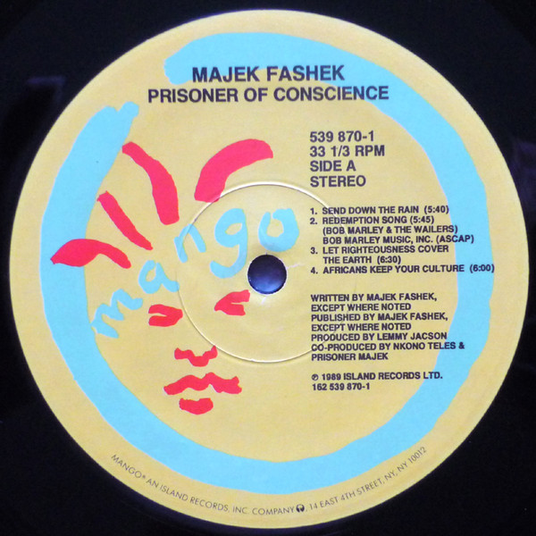 Majek Fashek - Prisoner Of Conscience | Mango (539 870-1) - 4