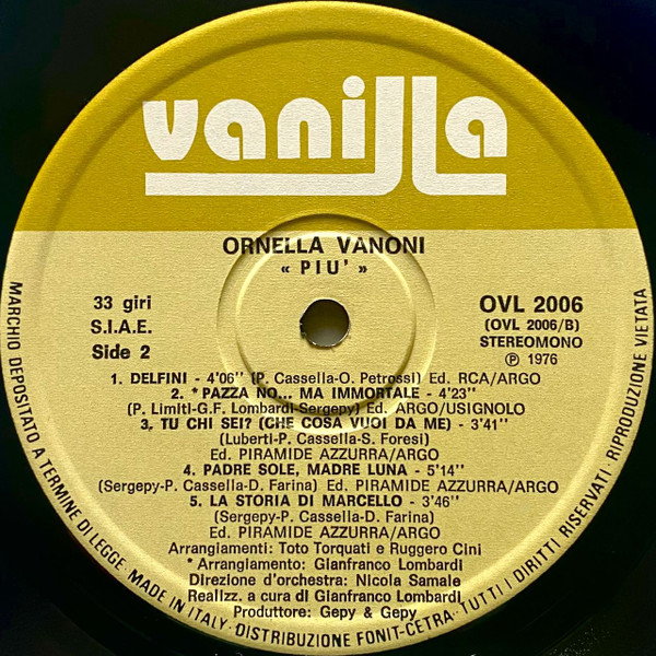 Ornella Vanoni - Più | Vanilla (OVL 2006) - 2