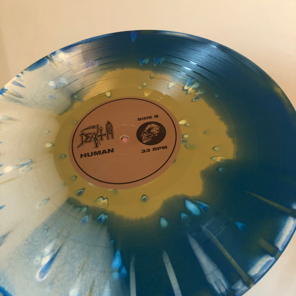 Death - Human (Deluxe Limited Edition - Bone White, Blue Jay And Metallic Gold Splatter Vinyl) [Vinyl] | Relapse Records (RR7165) - 5