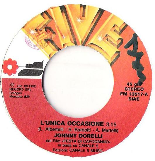 Johnny Dorelli - L'Unica Occasione | Five (FM 13217) - 3