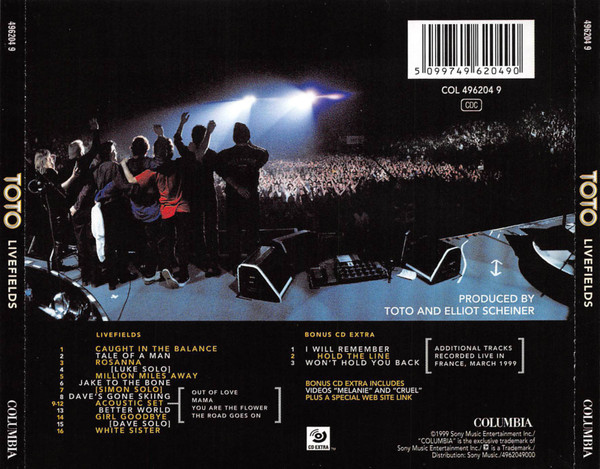 Toto - Livefields (1999 Live) | Columbia (496204 9) - 2 Toto - Livefields (1999 Live) | Columbia (496204 9) - 2