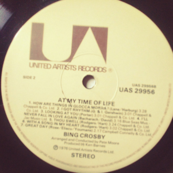 Bing Crosby - At My Time Of Life | United Artists Records (UAS 29956) - 4 Bing Crosby - At My Time Of Life | United Artists Records (UAS 29956) - 4