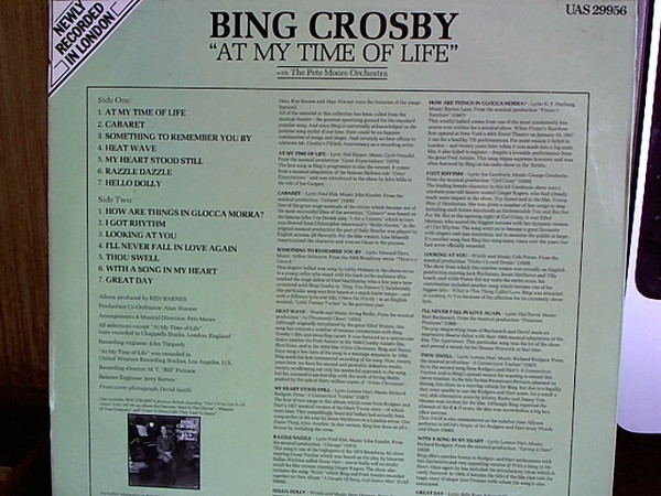 Bing Crosby - At My Time Of Life | United Artists Records (UAS 29956) - 2 Bing Crosby - At My Time Of Life | United Artists Records (UAS 29956) - 2