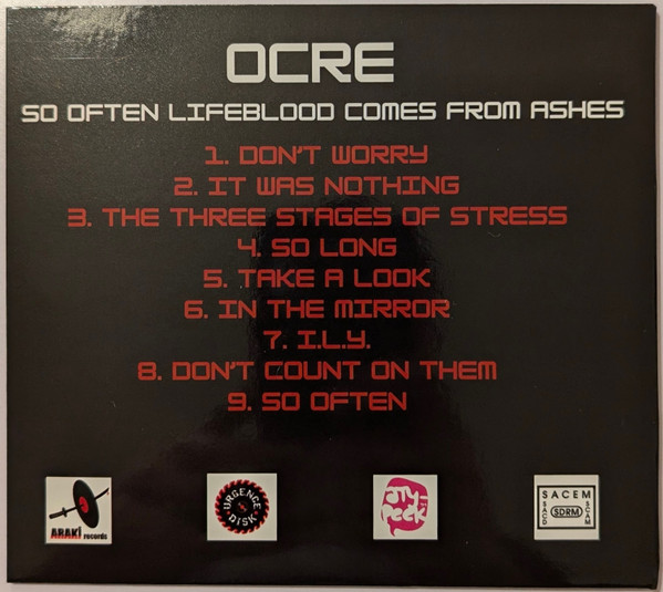 Ocre - So Often Lifeblood Comes From Ashes | Araki (Araki 83) - 2 Ocre - So Often Lifeblood Comes From Ashes | Araki (Araki 83) - 2