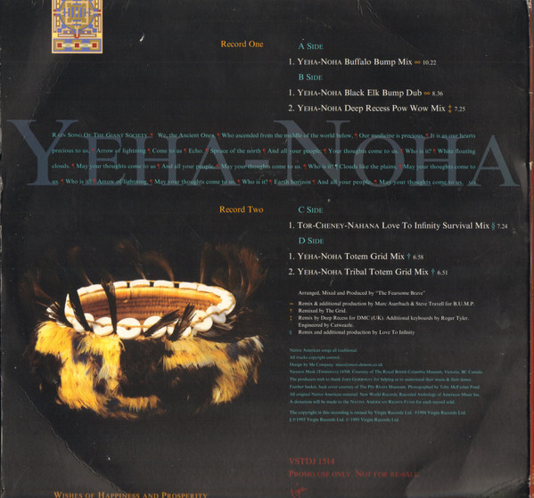 Sacred Spirit - The Club Tepee | Virgin (VSTDJ 1514) - 2