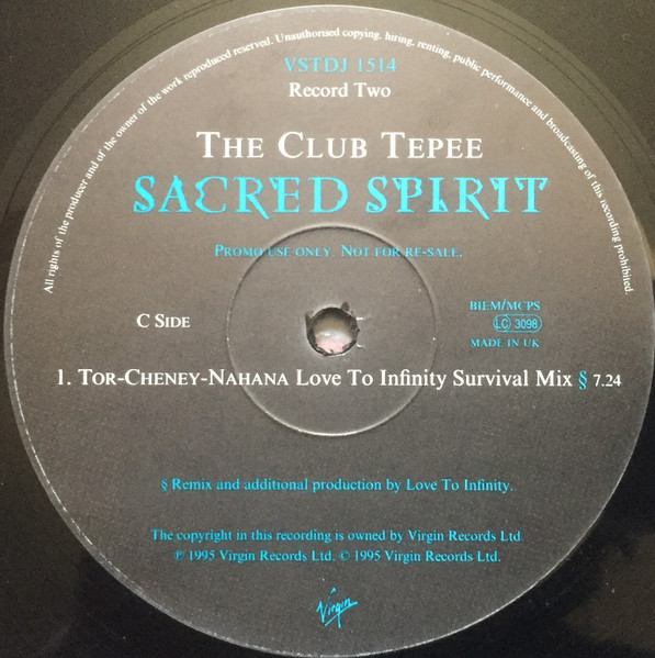 Sacred Spirit - The Club Tepee | Virgin (VSTDJ 1514) - 4