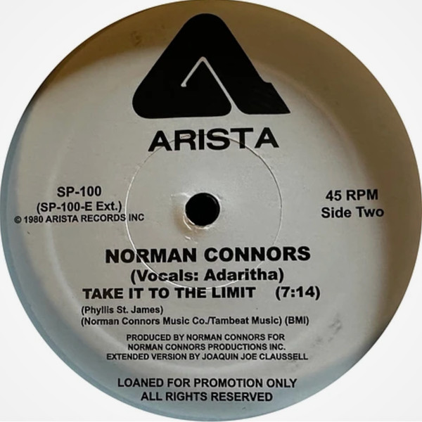 Norman Connors - Take It To The Limit | Arista (SP-100) - main