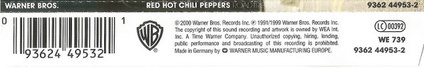 Red Hot Chili Peppers - Road Trippin' | Warner Bros. Records (9362 44953-2) - 2 Red Hot Chili Peppers - Road Trippin' | Warner Bros. Records (9362 44953-2) - 2
