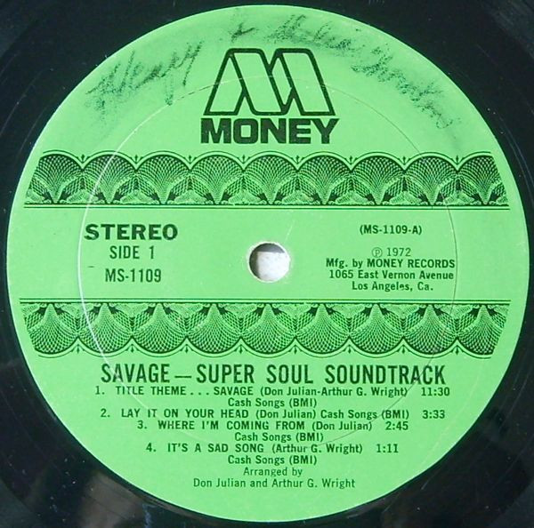 Don Julian - Savage - Super Soul Soundtrack | Money Records (MS 1109) - 3 Don Julian - Savage - Super Soul Soundtrack | Money Records (MS 1109) - 3