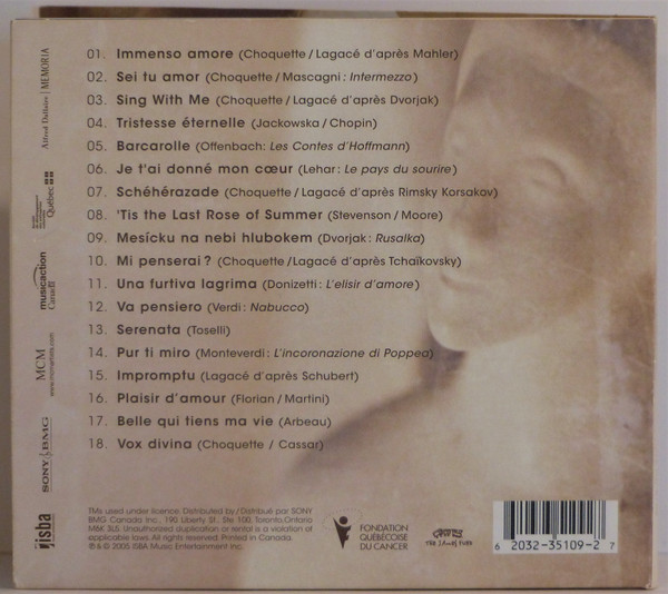 Natalie Choquette - Æterna • Romantica | ISBA Music Entertainment Inc. (ISB CD 5109) - 3 Natalie Choquette - Æterna • Romantica | ISBA Music Entertainment Inc. (ISB CD 5109) - 3