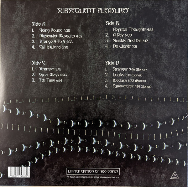 Clan Of Xymox - Subsequent Pleasures | Trisol (TRI 788 LP) - 2