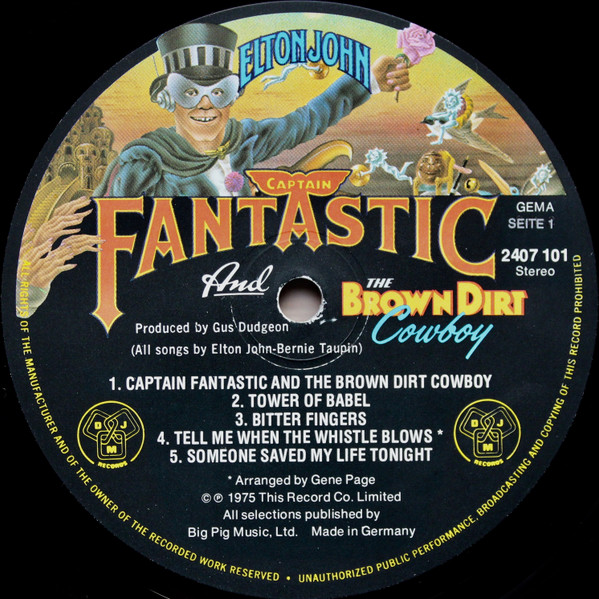 Elton John - Captain Fantastic And The Brown Dirt Cowboy | DJM Records (2407 101) - 4