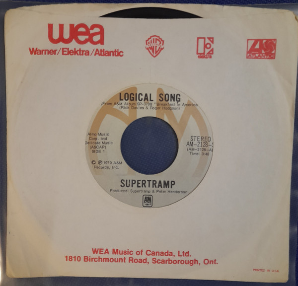 Supertramp - The Logical Song | A&M Records (AM-2128-S) - main