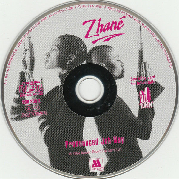 Zhané - Pronounced Jah-Nay | Motown (530 283-2) - 3