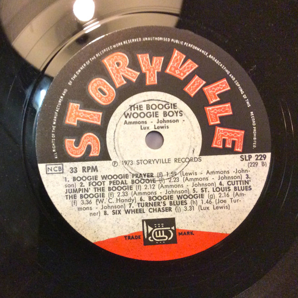 Albert Ammons , Pete Johnson , Meade "Lux" Lewis , Big Joe Turner - The Boogie Woogie Boys | Storyville (SLP 229) - 3