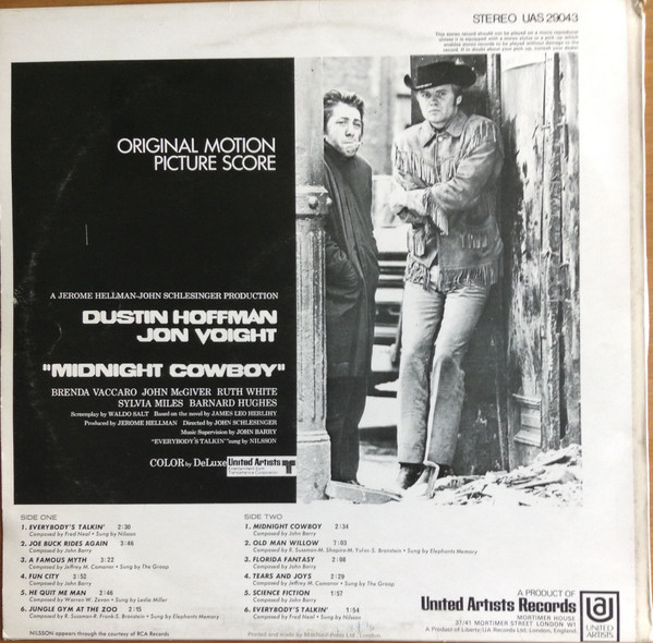 Various - Midnight Cowboy (Original Motion Picture Score) | United Artists Records (UAS 29043) - 2 Various - Midnight Cowboy (Original Motion Picture Score) | United Artists Records (UAS 29043) - 2