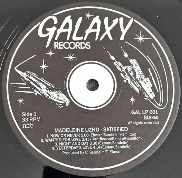Madeleine Uzho - Satisfied | Galaxy Records (GAL LP 001) - 3 Madeleine Uzho - Satisfied | Galaxy Records (GAL LP 001) - 3