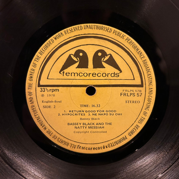 Bassey Black & The Natty Messiah - Peace Through Understanding | FEMCO Records (FRLPS 57) - 4