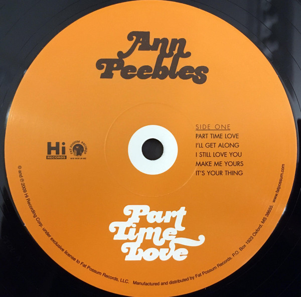 Ann Peebles - Part Time Love | Fat Possum Records (FPH1177-1) - main Ann Peebles - Part Time Love | Fat Possum Records (FPH1177-1) - main
