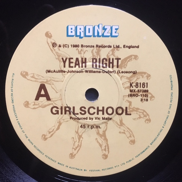 Girlschool - Yeah Right | Bronze (BRO-110) - main Girlschool - Yeah Right | Bronze (BRO-110) - main