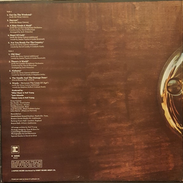 Neil Young - Harvest | Reprise Records (K 54005) - 2