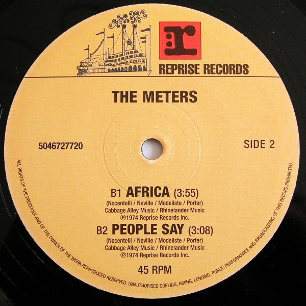 The Meters - Just Kissed My Baby / Africa / People Say | Reprise Records (5046-72772-0) - 3 The Meters - Just Kissed My Baby / Africa / People Say | Reprise Records (5046-72772-0) - 3