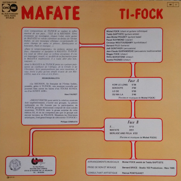 Ti Fock - Mafate | 102 Productions (102 P 8503) - 2