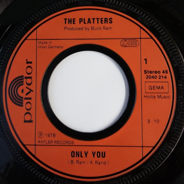 The Platters - Only You / The Great Pretender | Polydor (2040 214) - 3