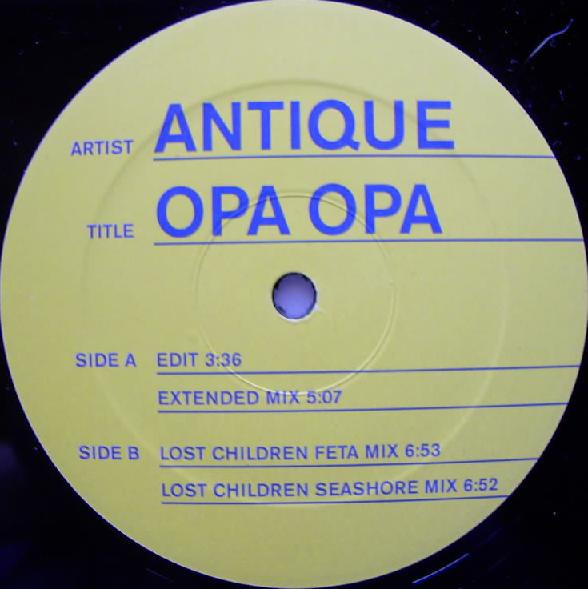 Antique - Opa Opa | Virgin (7243 8 96897 6 1) - main