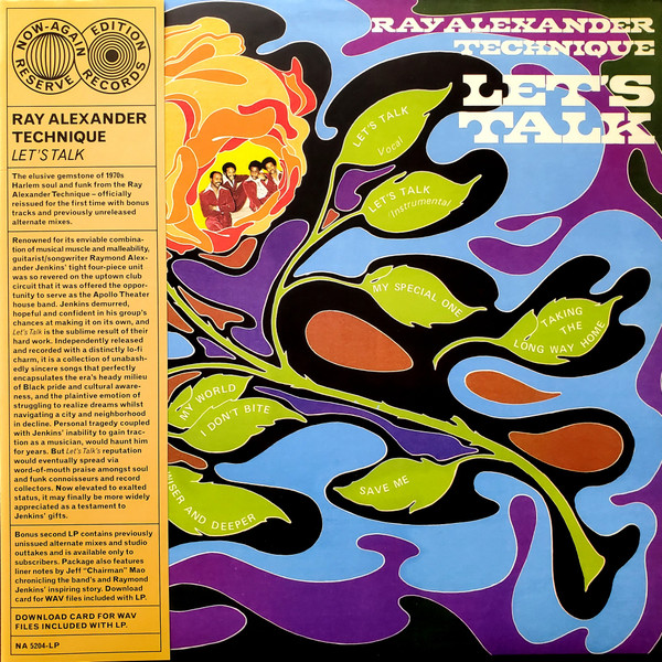 Ray Alexander Technique - Let's Talk | Now-Again Records (NA 5204) Ray Alexander Technique - Let's Talk | Now-Again Records (NA 5204)