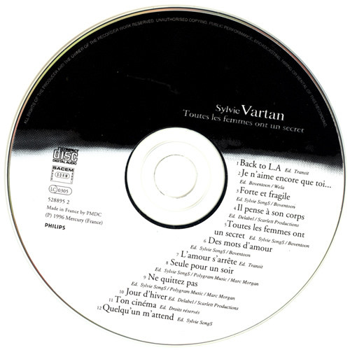 Sylvie Vartan - Toutes Les Femmes Ont Un Secret | Philips (528895 2) - 3 Sylvie Vartan - Toutes Les Femmes Ont Un Secret | Philips (528895 2) - 3
