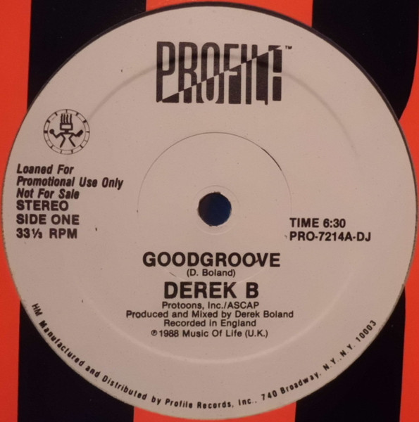 Derek B - Goodgroove | Profile Records (PRO-7214-DJ) - main