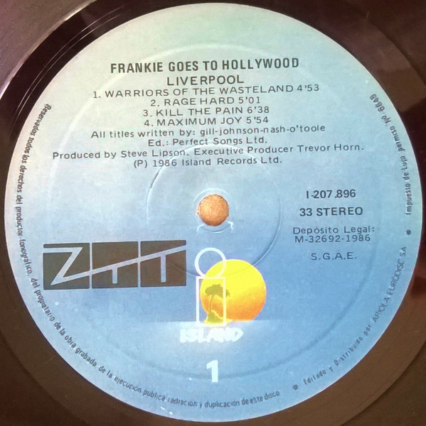 Frankie Goes To Hollywood - Liverpool | Island Records (I-207.896) - 2