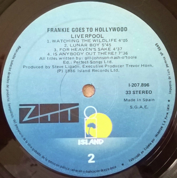 Frankie Goes To Hollywood - Liverpool | Island Records (I-207.896) - 3