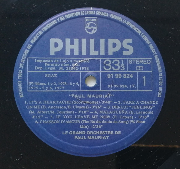 Le Grand Orchestre De Paul Mauriat - La Gran Orquesta De Paul Mauriat | Philips (66 41 848) - 2 Le Grand Orchestre De Paul Mauriat - La Gran Orquesta De Paul Mauriat | Philips (66 41 848) - 2