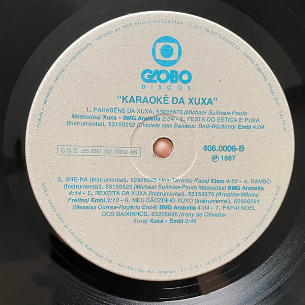 Xuxa - Karaokê Da Xuxa | Globo Discos (406.0006) - 4 Xuxa - Karaokê Da Xuxa | Globo Discos (406.0006) - 4