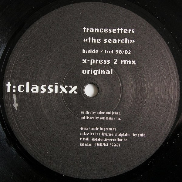 Trancesetters - The Search | T:Classixx (t:cl 9802-6) - 2