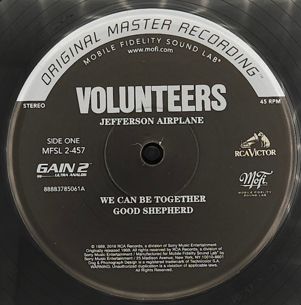Jefferson Airplane - Volunteers | Mobile Fidelity Sound Lab (MFSL 2-457) - 4