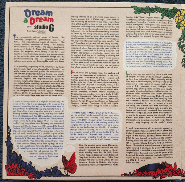 Various - Dream A Dream With Studio G: Cratedigger's Archive (1970–2009) | Craft Recordings (CR00910) - 3