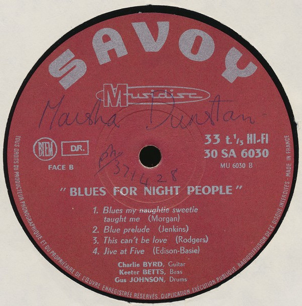 Charlie Byrd - Blues For Night People | Savoy-Musidisc (SA 6030) - 4 Charlie Byrd - Blues For Night People | Savoy-Musidisc (SA 6030) - 4