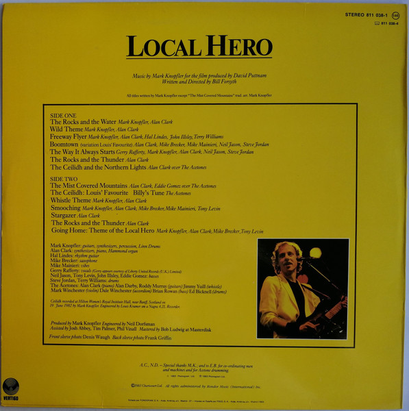 Mark Knopfler - Local Hero | Vertigo (811 038-1) - 2