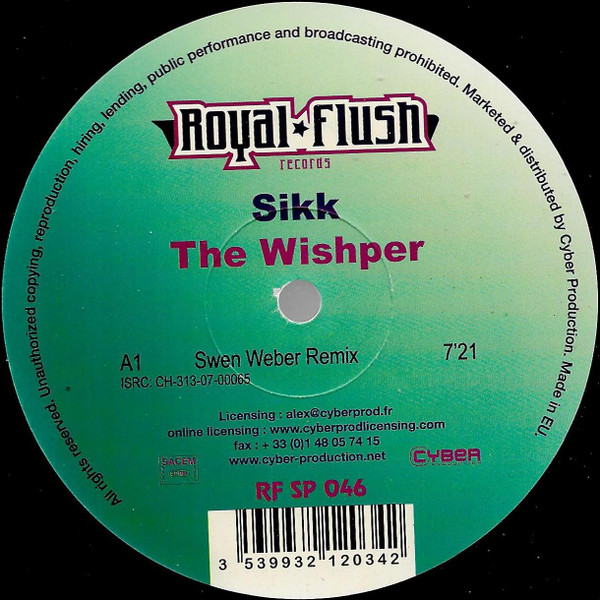 Sikk - The Whisper | Royal Flush Records (RF SP 046)