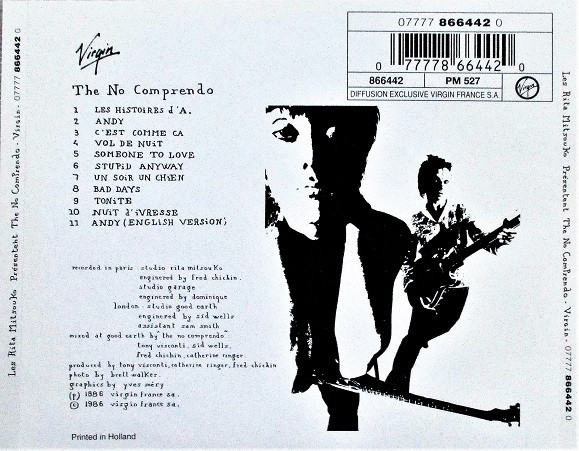 Les Rita Mitsouko Présentent The No Comprendo - Les Rita Mitsouko Présentent The No Comprendo | Virgin (07777 866442 0) - 2