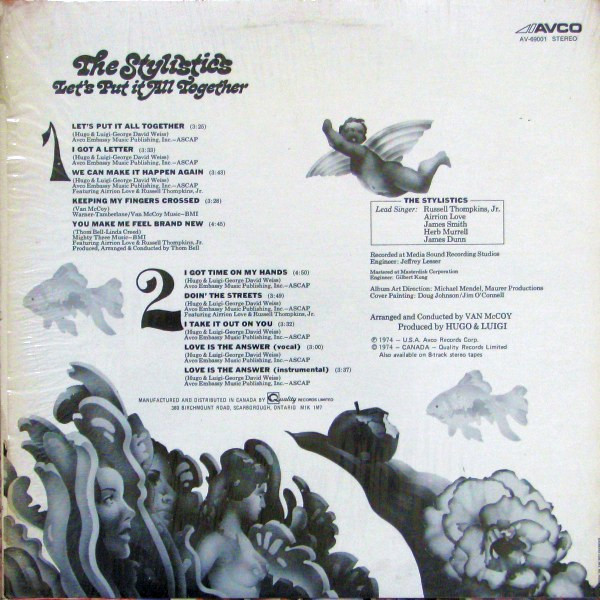 The Stylistics - Let's Put It All Together | Avco (AV-69001) - 2
