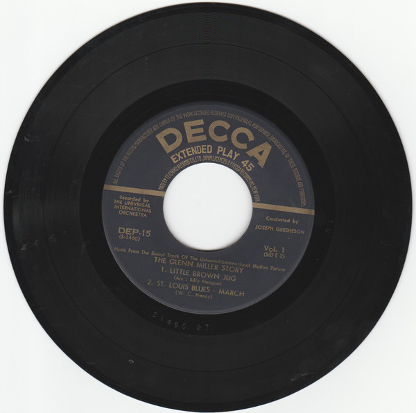 The Universal-International Orchestra - Glenn Miller Story Vol. 1 | Decca (DEP-15) - 3 The Universal-International Orchestra - Glenn Miller Story Vol. 1 | Decca (DEP-15) - 3