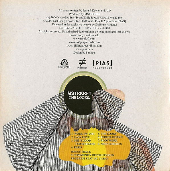 MSTRKRFT - The Looks | [PIAS] Recordings (451.1065.220) - 2