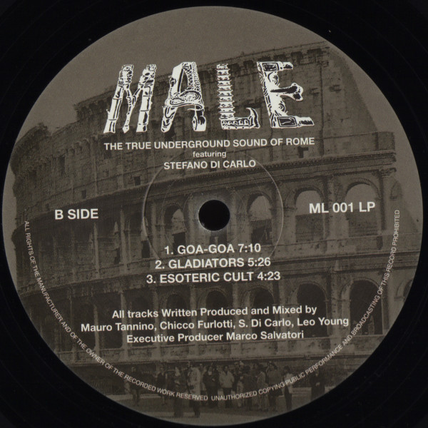 The True Underground Sound Of Rome Featuring Stefano Di Carlo - 1991 - 2016 Secret Doctrine | Male Productions (ML 001 LP) - 3